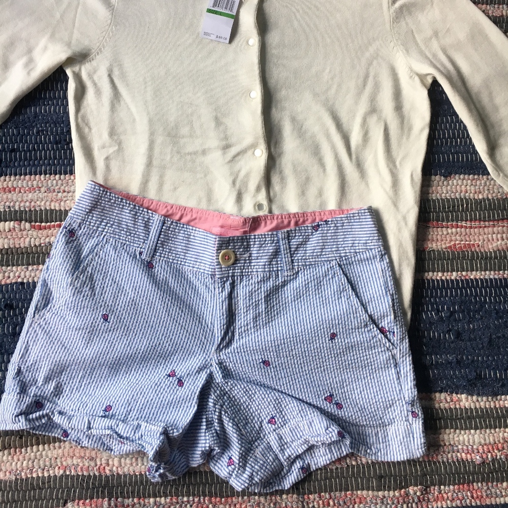 Lilly Pulitzer Ladybug Seersucker Callahan Shorts